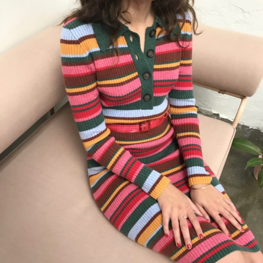 Rachel Antonoff Jackie Striped MIDI